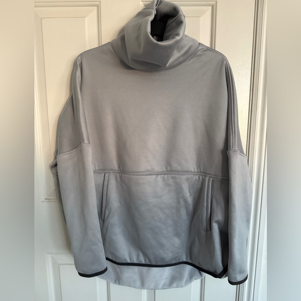 The North Face Gray Fleece Turtleneck Hoodie